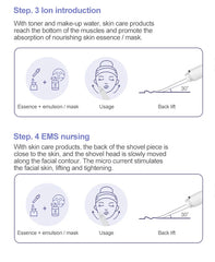 Portable Ultrasonic Facial Scraper Deep Cleansing Blackhead Remover and Pore Cleaner for Face and Nose