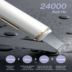 Portable Ultrasonic Facial Scraper Deep Cleansing Blackhead Remover and Pore Cleaner for Face and Nose