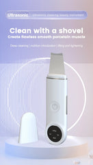 Portable Ultrasonic Facial Scraper Deep Cleansing Blackhead Remover and Pore Cleaner for Face and Nose