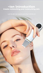 Portable Ultrasonic Facial Scraper Deep Cleansing Blackhead Remover and Pore Cleaner for Face and Nose