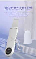 Portable Ultrasonic Facial Scraper Deep Cleansing Blackhead Remover and Pore Cleaner for Face and Nose