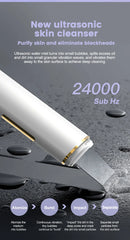 Portable Ultrasonic Facial Scraper Deep Cleansing Blackhead Remover and Pore Cleaner for Face and Nose