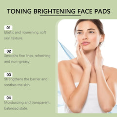 Collagen Pad Facial Toner Centella Asiatica Anti Aging Fade Fine Line Soothing Sensitive Minimizing Pores Clean Cotton Skin Care