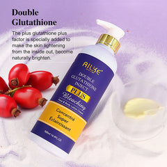 AILKE Glutathione PLUS Skin Care Set, Advanced Lightening Lotion, Moisturizes Softens Skin, Skin Bleaching Kit for Men, Women