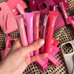 RHODE Popular Cosmetics Essence Moisturizing Care Products Durable Lipstick Toast Raspberry Jelly Ribbon Lipstick Lipgloss Girl
