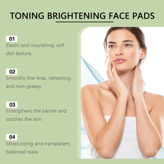 Collagen Pad Facial Toner Centella Asiatica Anti Aging Fade Fine Line Soothing Sensitive Minimizing Pores Clean Cotton Skin Care