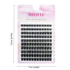 120 Cluster Individual Lashes D Curl 8-14mm Mixed Tray Natural Eyelash Extension 3D Faux Mink Eyelashes bunches Makeup Tools