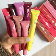RHODE Popular Cosmetics Essence Moisturizing Care Products Durable Lipstick Toast Raspberry Jelly Ribbon Lipstick Lipgloss Girl