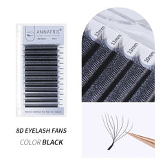 ANNAFRIS 8D W Lash Extension Premade Volume Fan W Shape Bundle Lashes Natural Soft False Eyelashes