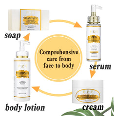 AILKE Lightening Body Cream, With Vitamin C, Hyaluronic Acid, Shea Butter, Reduce Black Spots, Even Skin Tone, Hydration Lotion