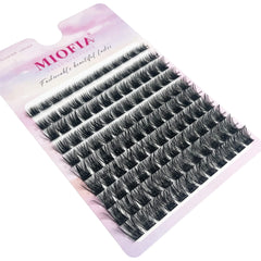 120 Cluster Individual Lashes D Curl 8-14mm Mixed Tray Natural Eyelash Extension 3D Faux Mink Eyelashes bunches Makeup Tools