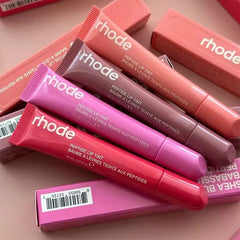 RHODE Popular Cosmetics Essence Moisturizing Care Products Durable Lipstick Toast Raspberry Jelly Ribbon Lipstick Lipgloss Girl