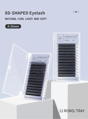 ANNAFRIS 8D W Lash Extension Premade Volume Fan W Shape Bundle Lashes Natural Soft False Eyelashes