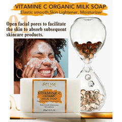 AILKE Lightening Body Cream, With Vitamin C, Hyaluronic Acid, Shea Butter, Reduce Black Spots, Even Skin Tone, Hydration Lotion