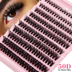 Big Capacity Super Bunch DIY Cluster Lashes 8-16mm Mix Charm Style Eyelashes Extension False Eyelash Makeup Tool Russian Volume