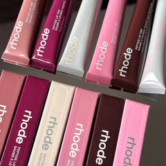 RHODE Popular Cosmetics Essence Moisturizing Care Products Durable Lipstick Toast Raspberry Jelly Ribbon Lipstick Lipgloss Girl