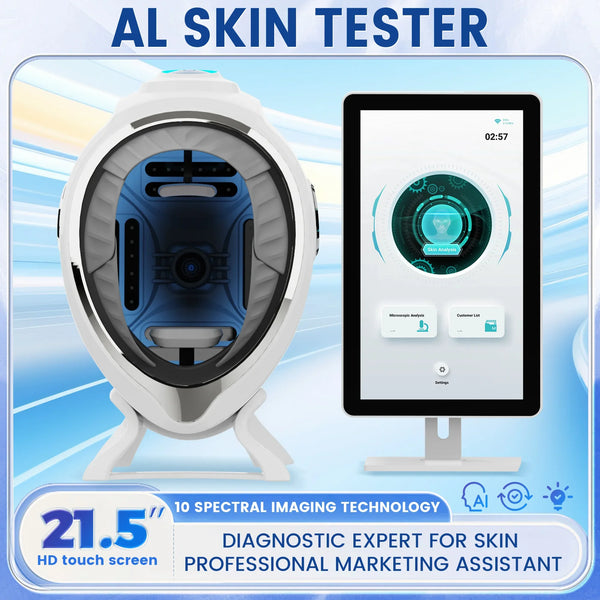 3D AI10 Spectral Skin Analyser 2025 Latest Professional Portable Facial Analyser with Treatment Plan Beauty Salon And Home Use