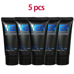Men's facial Cleanser Rich Foam Deep Clean Remove Grease Improve Oily Face Wash Cream Gentle Moisturizing Remove Blackhead