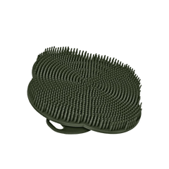 1Pcs Silicone Body Scrubber-Handheld Shower Cleansing Brush Soft Exfoliating Bath Sponge with Shampoo Brush Head Body Massager