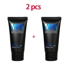 Men's facial Cleanser Rich Foam Deep Clean Remove Grease Improve Oily Face Wash Cream Gentle Moisturizing Remove Blackhead