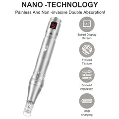 Multifunction Skin Care Tool Wireless Microneedling Derma Pen With 30 Cartridges