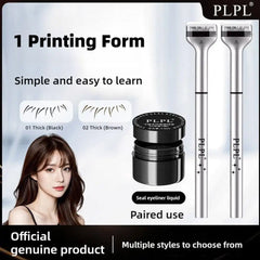 1 Set Eyelash Seal DIY Lower Lash Extension Stamps Silicone Makeup Tool For Beginner Convenient Natural Simulation Mascara Stick