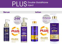 AILKE Glutathione PLUS Skin Care Set, Advanced Lightening Lotion, Moisturizes Softens Skin, Skin Bleaching Kit for Men, Women